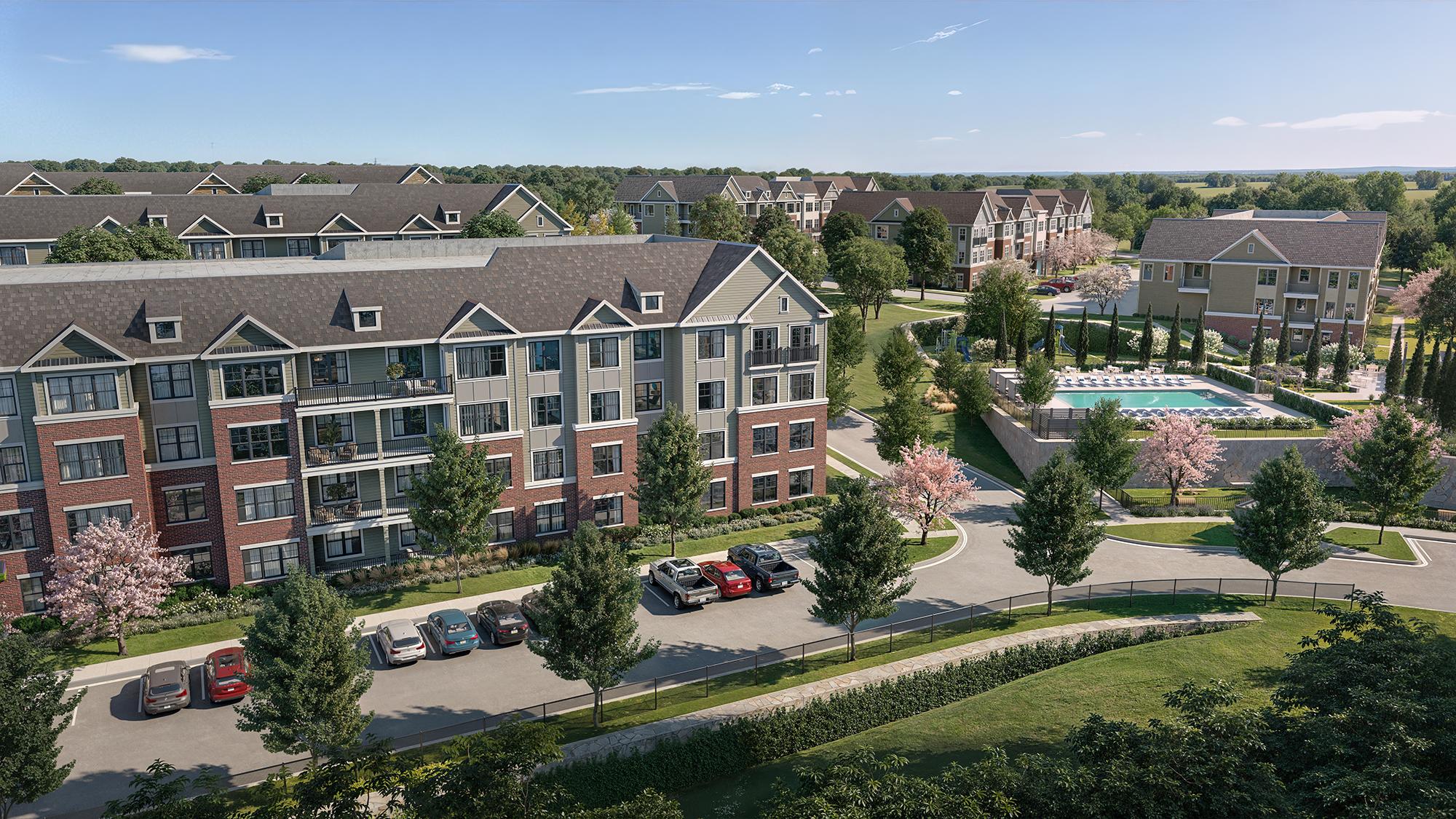 Blue Hill at Watchung aerial view